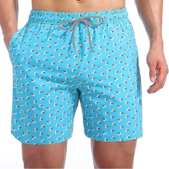 Biwisy Mens Swim Trunks Quick Dry Beach Shorts Mesh Lining with Pockets XL nwt - Picture 1 of 3